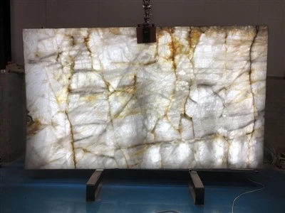 Kvarcitová deska Bianco Crystallo